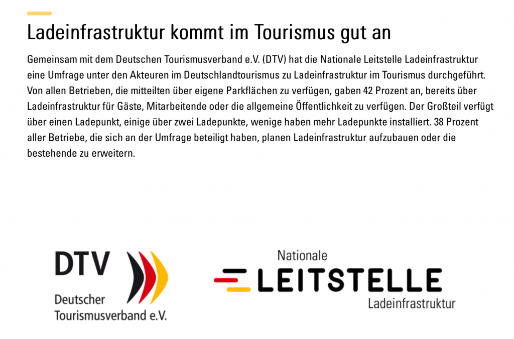 Initiative des DTV und der Nationale Leitstelle Ladeinfrastruktur